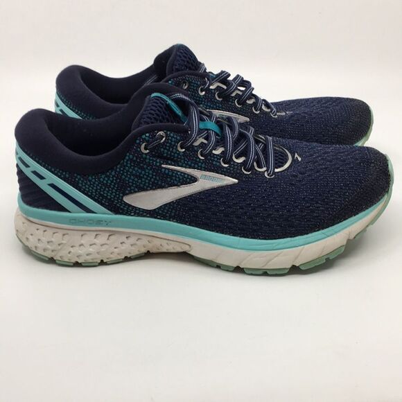 Brooks Ghost 11 blue teal Sneakers Athletic Shoes size 10 Medium - Picture 1 of 16